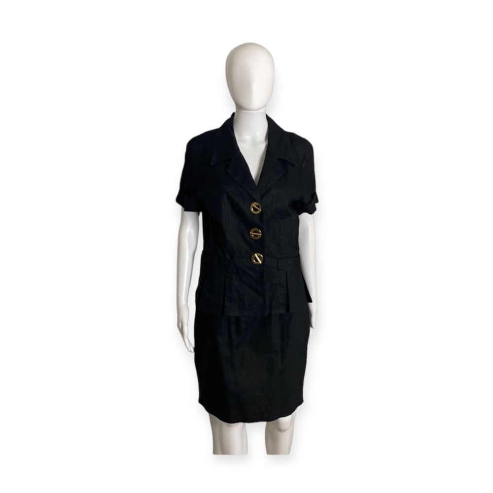 VTG Who’s There? Black Skirt Suit Size 11/12